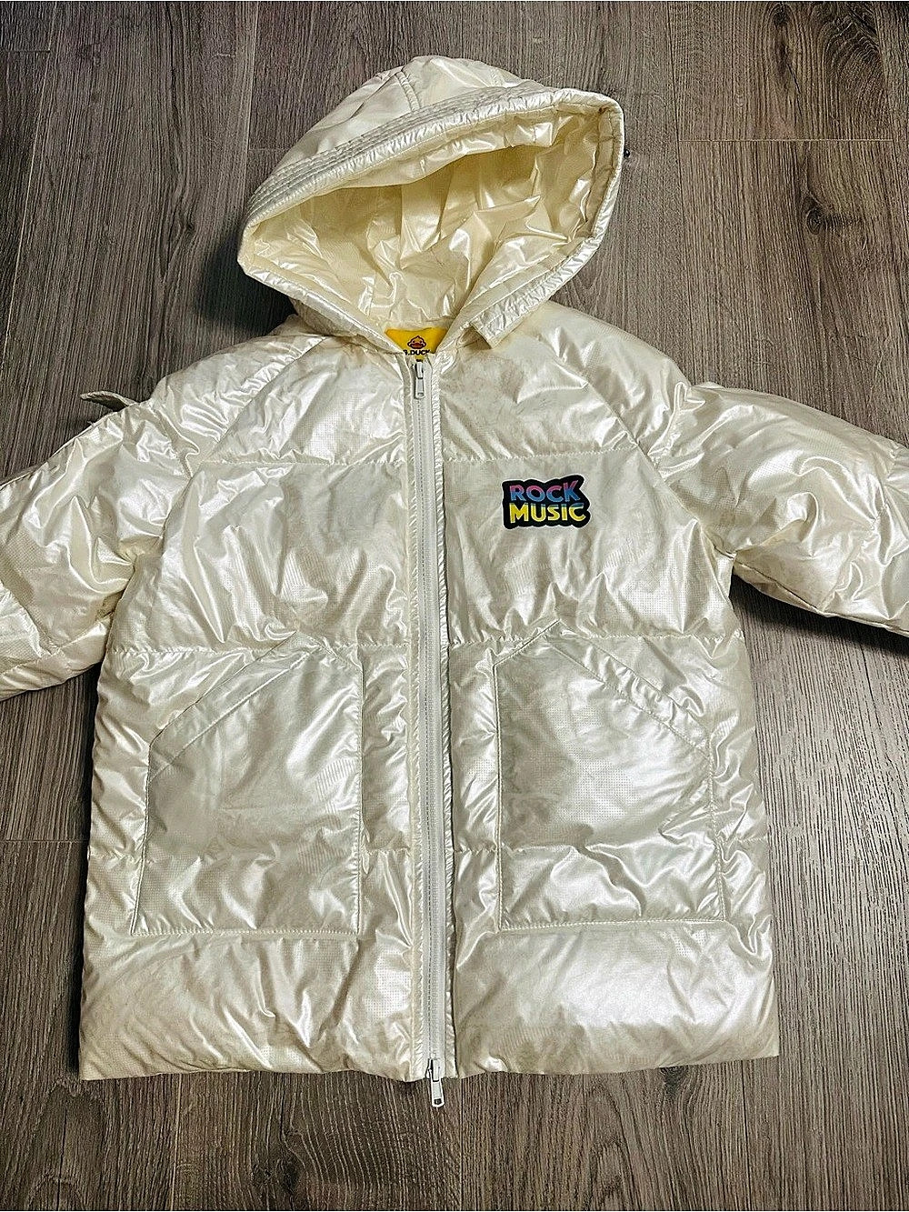 Brand new condition B.Duck Kids Hooded Puffer Jacket in creamy White